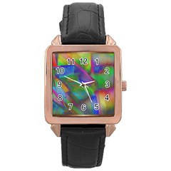 Prisma Colors Rose Gold Leather Watch  by LW41021