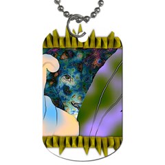 Jungle Lion Dog Tag (one Side) by LW41021