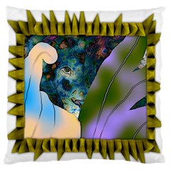 Jungle Lion Standard Flano Cushion Case (one Side) by LW41021