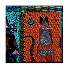 Cats Tile Coaster by LW41021