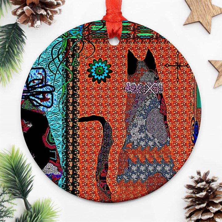 Cats Ornament (Round)