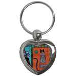 Cats Key Chain (Heart) Front