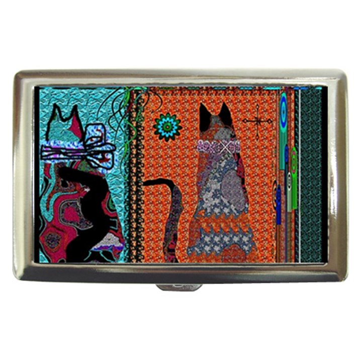 Cats Cigarette Money Case