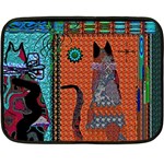 Cats Fleece Blanket (Mini) 35 x27  Blanket