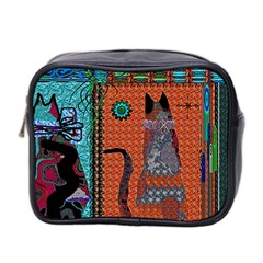 Cats Mini Toiletries Bag (two Sides) by LW41021