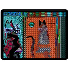 Cats Fleece Blanket (large)  by LW41021