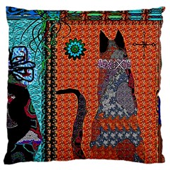 Cats Large Cushion Case (two Sides) by LW41021