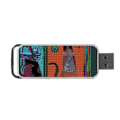 Cats Portable Usb Flash (one Side) by LW41021