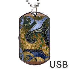 Sea Of Wonder Dog Tag Usb Flash (one Side) by LW41021