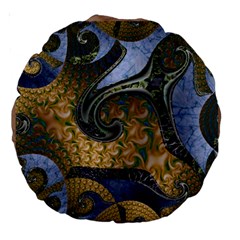 Sea Of Wonder Large 18  Premium Round Cushions by LW41021