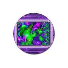 Feathery Winds Magnet 3  (round) by LW41021