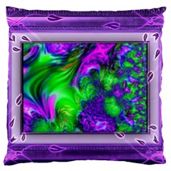 Feathery Winds Large Flano Cushion Case (one Side) by LW41021