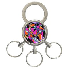 Abstract 3-ring Key Chain by LW41021