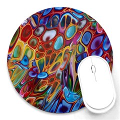 Colored Summer Round Mousepads by Galinka