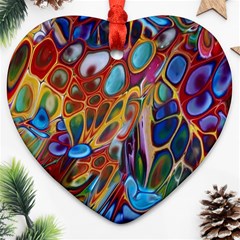 Colored Summer Heart Ornament (two Sides)