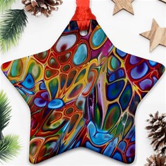 Colored Summer Star Ornament (two Sides)