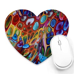 Colored Summer Heart Mousepads