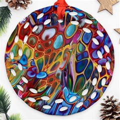 Colored Summer Ornament (round Filigree) by Galinka