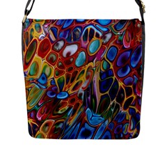 Colored Summer Flap Closure Messenger Bag (l)