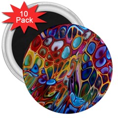 Colored Summer 3  Magnets (10 Pack)  by Galinka