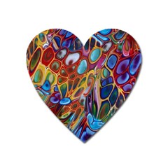 Colored Summer Heart Magnet