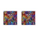 Colored summer Cufflinks (Square) Front(Pair)