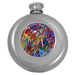 Colored Summer Round Hip Flask (5 Oz) by Galinka