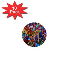 Colored Summer 1  Mini Magnet (10 Pack) 