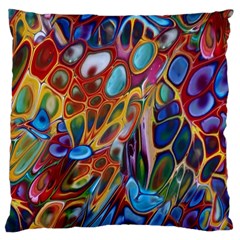 Colored Summer Large Cushion Case (one Side) by Galinka