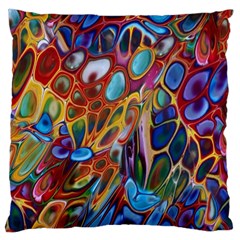 Colored Summer Large Flano Cushion Case (two Sides) by Galinka