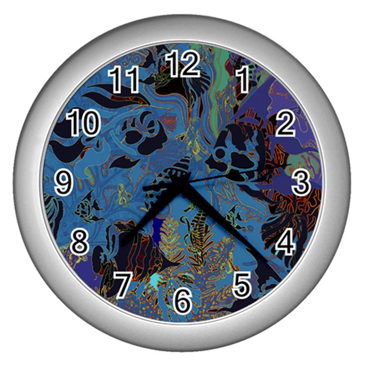 UnderSea Wall Clock (Silver)