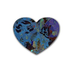 Undersea Rubber Coaster (heart)  by PollyParadise