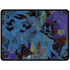 Undersea Double Sided Fleece Blanket (large)  by PollyParadise