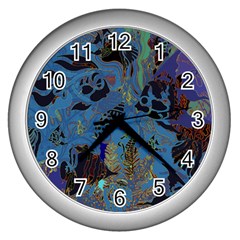 Undersea Wall Clock (silver) by PollyParadise