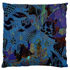 Undersea Large Cushion Case (two Sides) by PollyParadise