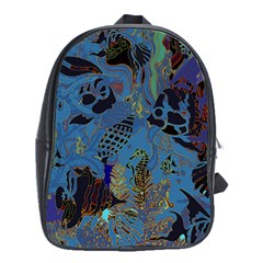 Undersea School Bag (xl) by PollyParadise