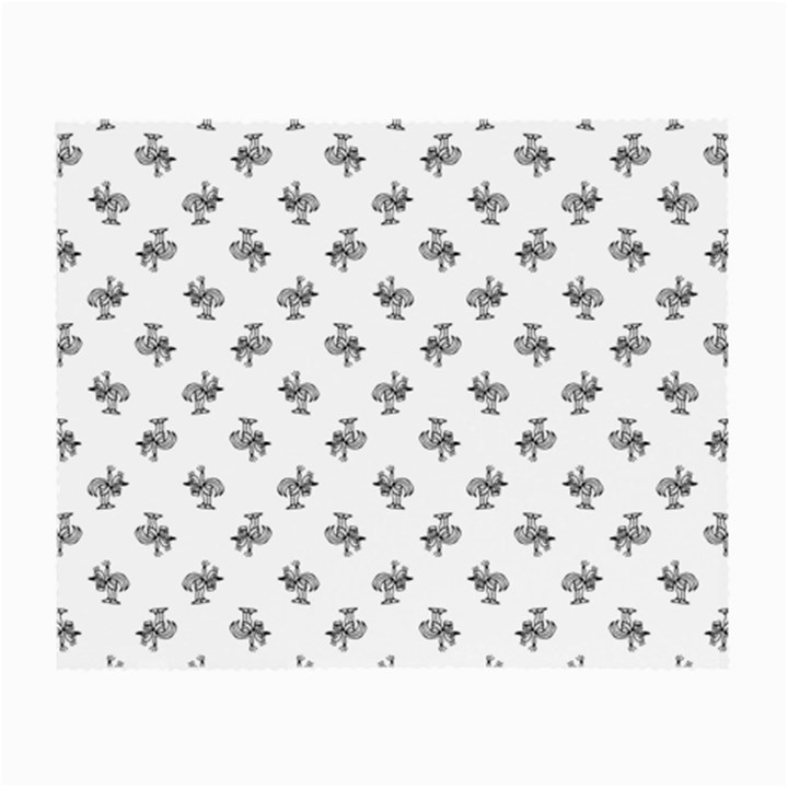 Black And White Sketchy Birds Motif Pattern Small Glasses Cloth (2 Sides)