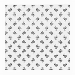 Black And White Sketchy Birds Motif Pattern Medium Glasses Cloth (2 Sides) by dflcprintsclothing