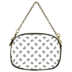 Black And White Sketchy Birds Motif Pattern Chain Purse (one Side) by dflcprintsclothing