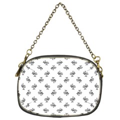 Black And White Sketchy Birds Motif Pattern Chain Purse (two Sides) by dflcprintsclothing