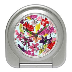 Flower pattern Travel Alarm Clock