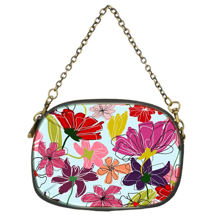 Flower pattern Chain Purse (One Side)