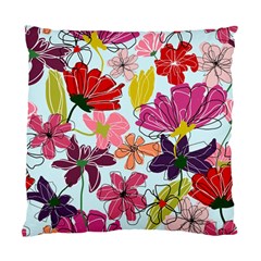 Flower Pattern Standard Cushion Case (one Side)