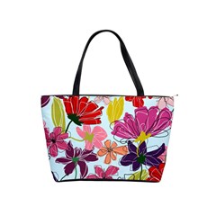 Flower Pattern Classic Shoulder Handbag