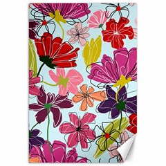 Flower Pattern Canvas 20  X 30  by Galinka