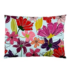 Flower Pattern Pillow Case by Galinka