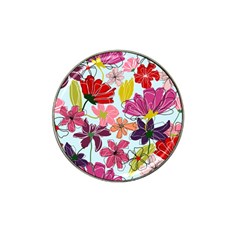 Flower Pattern Hat Clip Ball Marker by Galinka