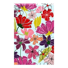 Flower Pattern Shower Curtain 48  X 72  (small) 