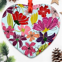 Flower Pattern Ornament (heart)