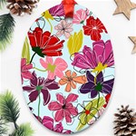 Flower pattern Ornament (Oval) Front